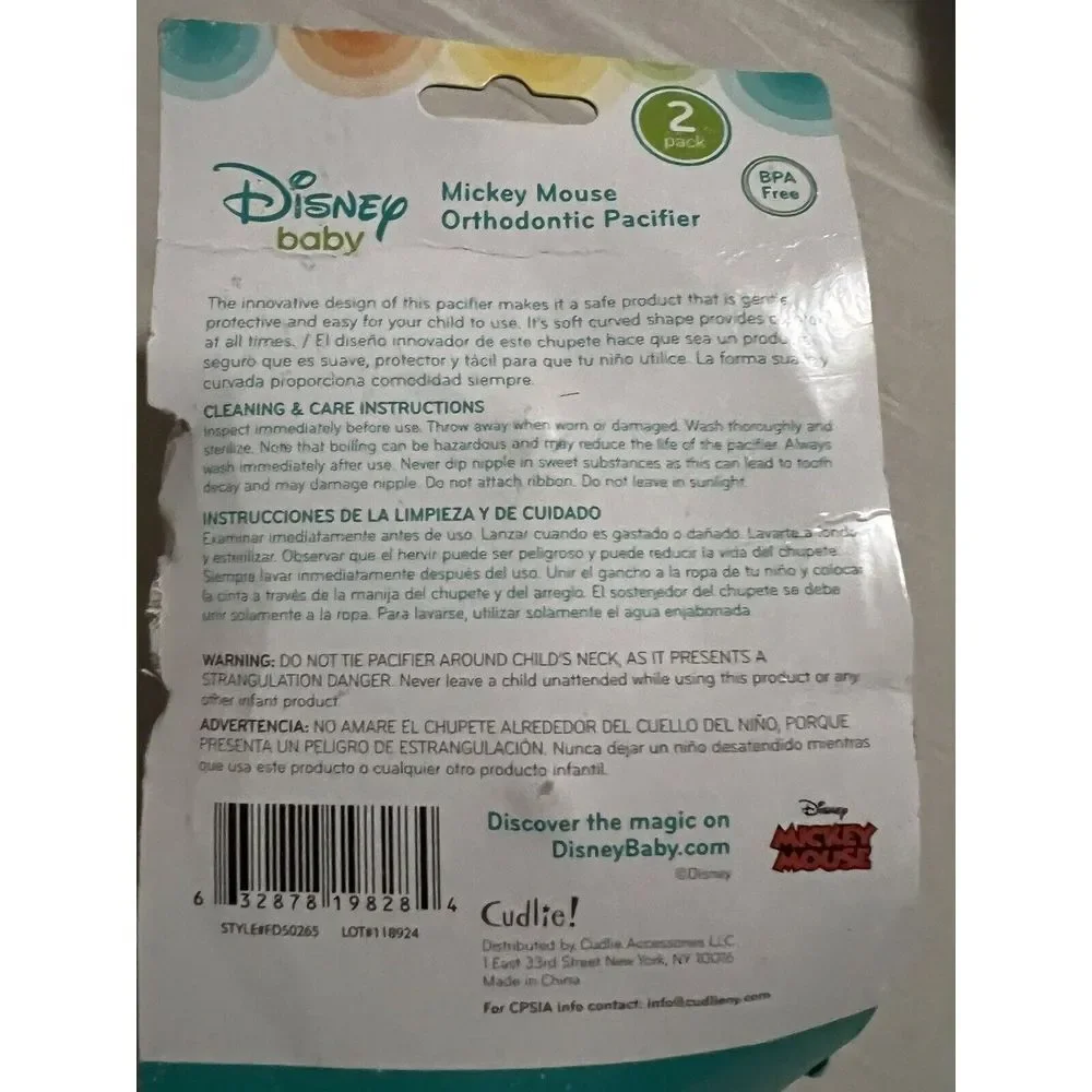 Disney Baby‎ Mickey Mouse Orthodontic Pacifiers